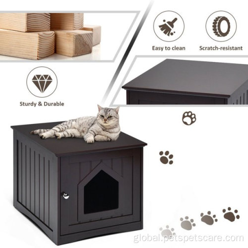 Indoor Outdoor Side Table House Cage Multi-function Pet Cat House Indoor Outdoor Side table Supplier